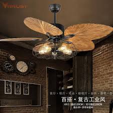 Exquisitely crafted tropical leaf blade design capturing a subtle, sunburst allure in the overall finish. 42 52 Inch Tropical Ceiling Fan Five Palm Leaf Blades Damp Rated Bronze Industrial Ceiling Fan Ceiling Fans Aliexpress