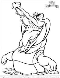 Peter Pan Crocodile Coloring Page Peter Pan Coloring Pages Disney Coloring Pages Coloring Books