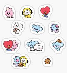 Ssd ini sendiri memiliki dimensi 22 x 80 x 2.1 mm dengan bobot yang hanya 7 gram saja. Bt21 Baby Mang Set Sticker By Cypher4mp3 Redbubble Pop Stickers Korean Stickers Cute Stickers