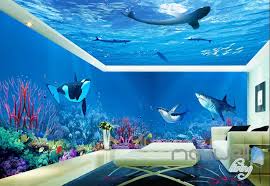 Wide range of underwater wallpapers and pictures are presented in this category. 3d Whale Shark Underwater Ceiling Entire Living Room Bathroom Wallpape Idecoroom