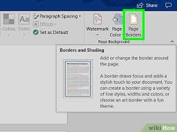 Making statements based on opinion; How To Add A Border To Word Wikihow
