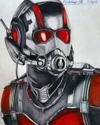 Ant Man Is Finished I Really Enjoyed Ant Man And The Wasp And Drawing Ant Man Was Such A Fun Project To Work On About 13 Hour Marvel Drawings Drawings Marvel