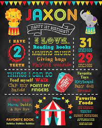 Circus Chalkboard Poster First Birthday By Greenpapayaprints Birthday Chalkboard Sign Birthday Poster Birthday Chalkboard
