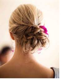 Bridesmaid Hairstyles For One Shoulder Dress Medium Hairstyles Hair Hairstyle Hair Styles