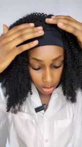 Voici notre perruque bandeau à base de naturelle Afro 🪮 , Son prix :  15000F, #afro #afrohair #wig