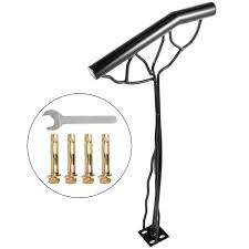A unique way to transform the look of any porch, deck or patio is to simply add a classic and elegant stair kit to your outdoor environment. Vevor Step Handrail For 2 Step Single Post Handrail Branch Type Metal Handrail For Stairs Iron Material Stair Hand Rail With Installation Kit 18l X 38h Inch Wrought Iron Handrails Walmart Com Walmart Com