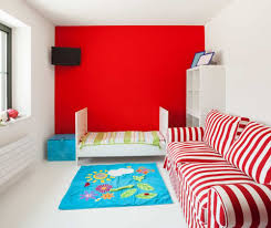 This bright and cheery kid's room by studio diy offers a clever compromise by introducing a rainbow of colorful accessories into a clean, neutral setting that can be easily updated when your kiddo is ready for a new look. 25 Of The Best Red Paint Color Options For Kids Bedrooms