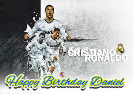 It can only be bought at vincent's shop on the day that you have registered your birthday to be on your. Real Madrid Cristiano Ronaldo Cr7 Edible Cake Image Topper Personalized Picture 1 4 Sheet 8 X10 5 Walmart Com Walmart Com