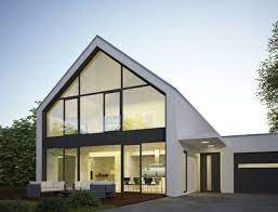 villa giebel schrgansicht haus architektur modernes strandhaus architektur