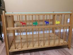 Vintage Port A Crib Solid Wood Antique Folding Portable Crib Playpen Porta Crib Baby Cribs Cribs Wood Crib