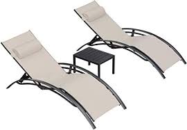 Great For Purple Leaf Patio Chaise Lounge Sets 3 Pieces Outdoor Lounge Chair Sunbathing Chair With Headre In 2020 Lounge Chair Outdoor Patio Chaise Patio Chaise Lounge