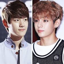 #bts v (#taehyung) with #exo #baekhyun is the most retweeted. Exo Baekhyun Bts V Taehyung Bts Vs Exo Baekhyun Taehyung And Baekhyun