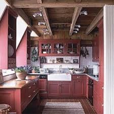 astounding barn red kitchen cabinets