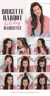 If You Re Looking For Holiday Hairstyles For Long Hair Try This Fun Brigitte Bardot Half Holiday Hairstyles Winter Hair Color Red Hair With Blonde Highlights