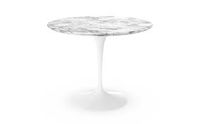 Livraison gratuite dans l'union européenne. Knoll International Table Ronde Saarinen 91 Cm Blanc Marbre Arabescato Blanc Avec Tons Gris De Eero Saarinen 1955 1957 Meubles Design Par Smow Com