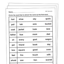 Worksheets to learn and practise english vocabulary, grammar and expressions, including crosswords, wordsearches, word games, tests and quizzes. Synonyms Antonyms Printable Worksheets Activities For Kids