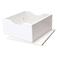 Drop your dog bowls into the holes on the top board. Living Co Valencia Cube Storage Drawer Insert White White The Warehouse