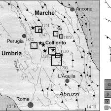 Siamo partiti in auto da padova. Structural Setting Of The Umbria Marche Region The Main Historical Download Scientific Diagram