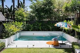 The romanesque inspiration can really dress up your entire. Small Yard Small Pool 25 Tiny Pools Intheswim Pool Blog