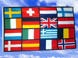 Aufgelistet werden die 48 flaggen der in europa liegenden länder (vollständig oder teilweise) sowie die flagge der republik zypern, welche zwar geographisch in asien liegt, politisch und kulturell aber. Fahnen Flaggen Europa 16 Lander 150 X 90 Cm Flaggenversand Fahnenversand