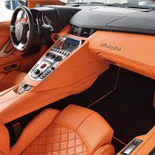 Shop wayfair for a zillion things home across all styles and budgets. An Orange Leather Interior From A Lamborghini Aventador Painted In Grigio Adamas Photo Taken By Tedskill Orange Car Car Interior Decor Lamborghini Interior
