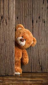 Peeking Around The Door Teddy Bear Wallpaper Teddy Bear Images Bear Wallpaper