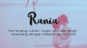 Generator nama panggilan acak untuk grafiti. Arti Nama Rania Posbunda
