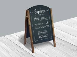 Restaurant Menu Board Mockup Mockupworld Chalkboard Restaurant Framed Chalkboard Menu Mockup