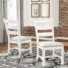 Signature Design By Ashley Valdine Collection 2 Pc Side Chair Color White Jcpenney Upholstered Side Chair Side Chairs Upholstered Dining Chairs