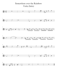Da capo al fineviola music for beginners. Somewhere Over The Rainbow Viola Sheet Music For Viola Solo Musescore Com