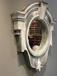 French Antique Zinc Oeil De Boeuf Chateau Window C 1850 French Antiques European Antiques Stone Mirror
