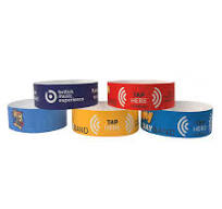 Disposable Tyvek Wristband13.56mhz RFID NFC Paper Wristband RFID Wristband  for Event