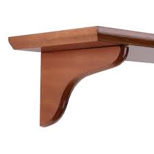 And a little advice from home depot: Knape Vogt 4 75 In X 7 In Honey Wood Corbel Decorative Shelf 0138 7hny The Home Depot