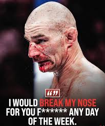 Sean Strickland reacts to breaking his nose during his UFC 312 headliner  with Dricus du Plessis 🗣️ “I would break my nose for you f**kers any day  of the week.”