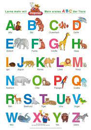 Kein kind, das in die 1. Mein Erstes Abc Der Tiere Abc Der Tiere Abc Poster Abc