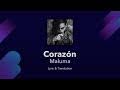 The lyrics for corazón by maluma feat. Corazon Maluma Lyrics English Ø£Ø´Ø±Ø·Ø© Ø§Ù„ÙÙŠØ¯ÙŠÙˆ Ùˆ Mp3 Ù…Ø¬Ø§Ù†Ø§