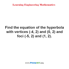 The tangent at this point has the same this circle is called the director circle. Solution Find The Equation Of The Hyperbola Given The Asymptotes And Passes Through A Point