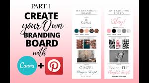 On your client's brand board, make sure you include the hex codes for their colours. D I Y Your Branding Board With This Free Template Created In Canva Part 1 Youtube