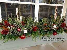 Best porch pot ideas with evergreen branches, berries & pine cones! Winter Window Box Christmas Window Boxes Winter Window Boxes Outdoor Christmas Decorations