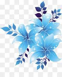 Seni vektor bunga hitam png. Bunga Biru Unduh Gratis Bunga 1080p Clip Art Bunga Biru Perbatasan Tekstur Gambar Png