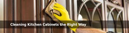 how to clean wood kitchen cabinets