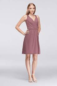 View Tank V Neck Bridesmaid Dress At David S Bridal Short Bridesmaid Dresses Chiffon Bridesmaid Dresses Short Bridesmaid Dressing Gowns