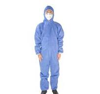 Protective Suit OEM Work Wear Safety Hazmat Suit Breathable Blue Disposable  Protective Clothing