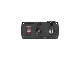 Compact easy to install dc charging center. Blue Sea 4353 Below Deck Panel 12v Socket Dual Usb Newegg Com