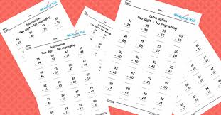 An answer sheet is available for each worksheet provided. Two Digit Subtraction Without Regrouping Worksheets Free Printable