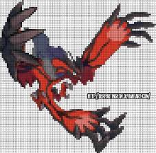 Yveltal Grid By Derpartingftw D7b5f11 Png 600 585 Pixel Art Pixel Art Grid Pixel Art Pokemon