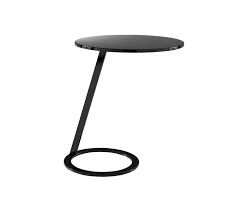 It has a plastic surface and a metal and acrylic round base for additional support. Good Morning Pedestal Table Black Lacquer Architonic