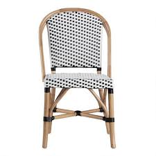 Black And White Woven Rattan Carla Dining Chair World Market World Market Chair Rattan Dining Chairs Dining Chair Set