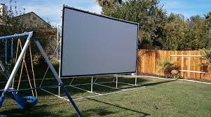 Once you start using it, going back to your old tv seems different altogether. Customer Testimonials Carl S Place Outdoor Projector Screen Diy Backyard Movie Screen Outdoor Projector Screens