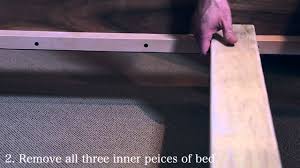 How to take apart and dispose of a bed frame and mattress. How To Take Apart A Bed Youtube